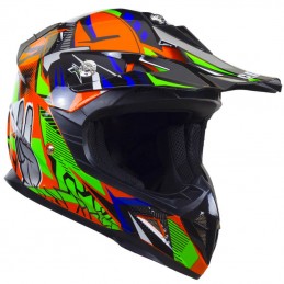 Casco Cross Bimbo orange